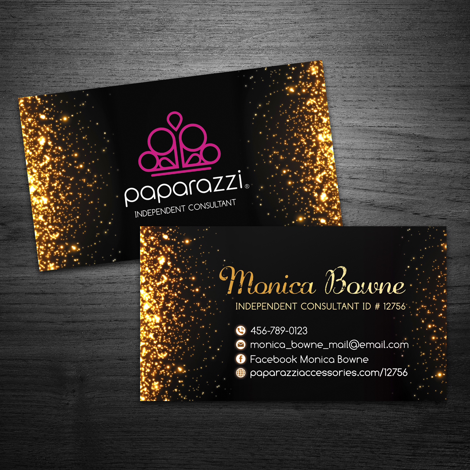 Paparazzi Business Card #4G For Paparazzi Accessories business - VicProDigital